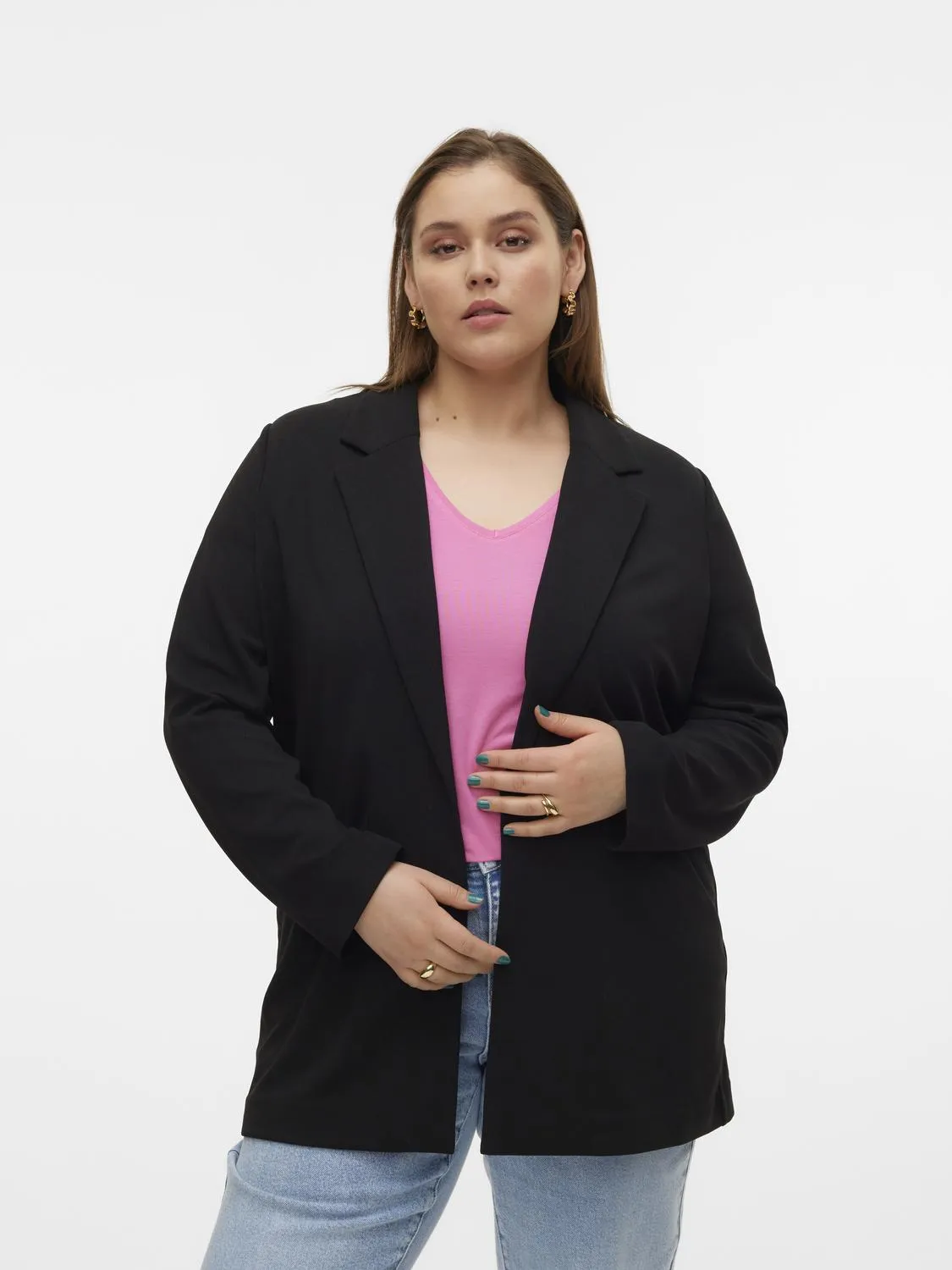 Vero Moda Curve Liva Black Blazer