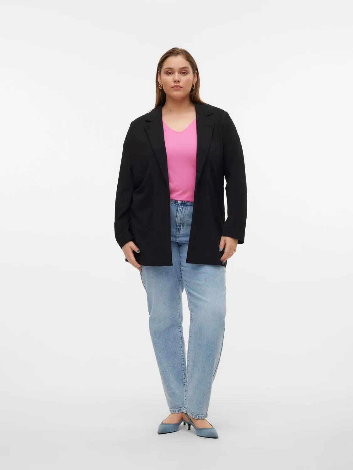 Vero Moda Curve Liva Black Blazer