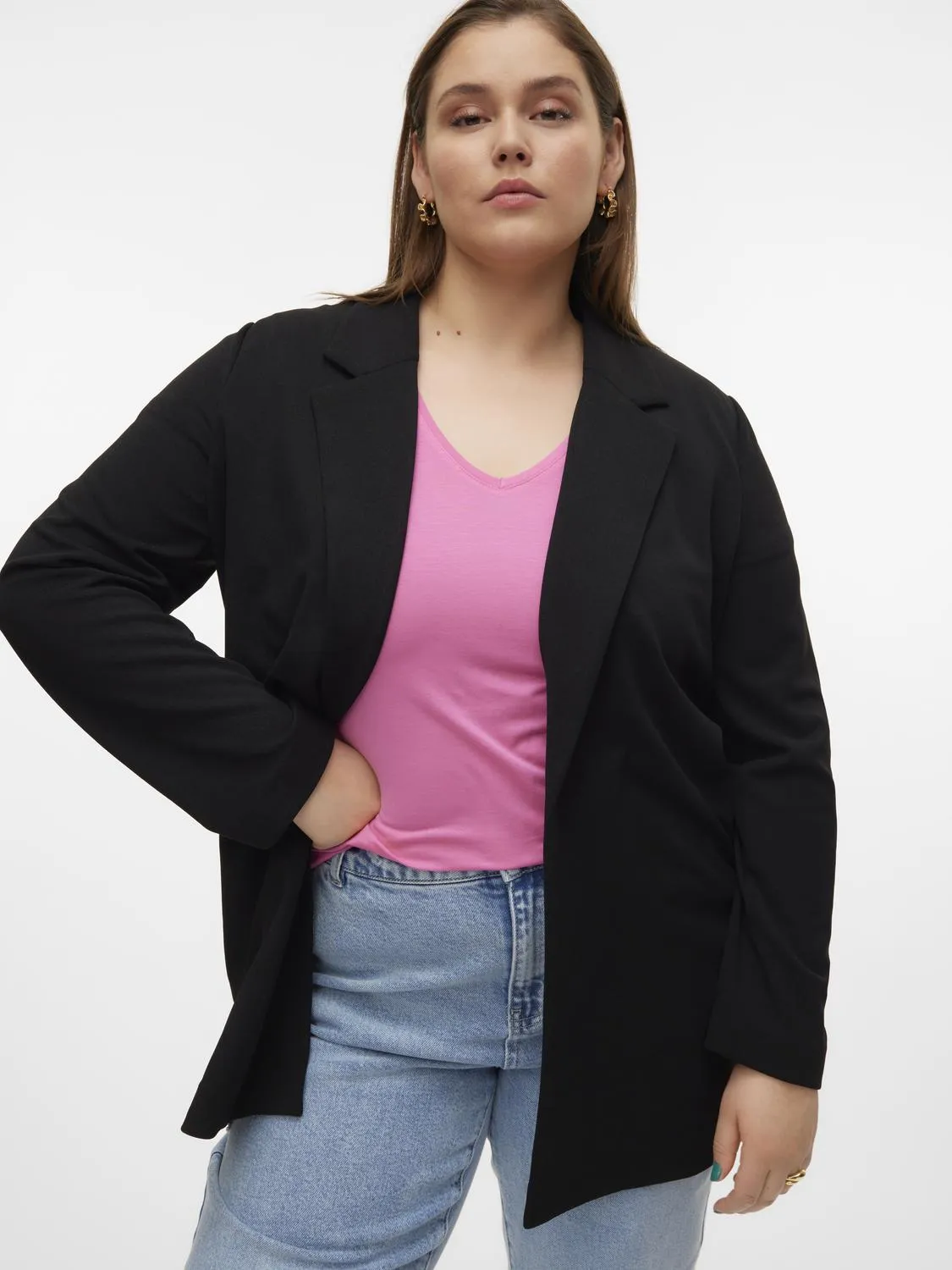 Vero Moda Curve Liva Black Blazer