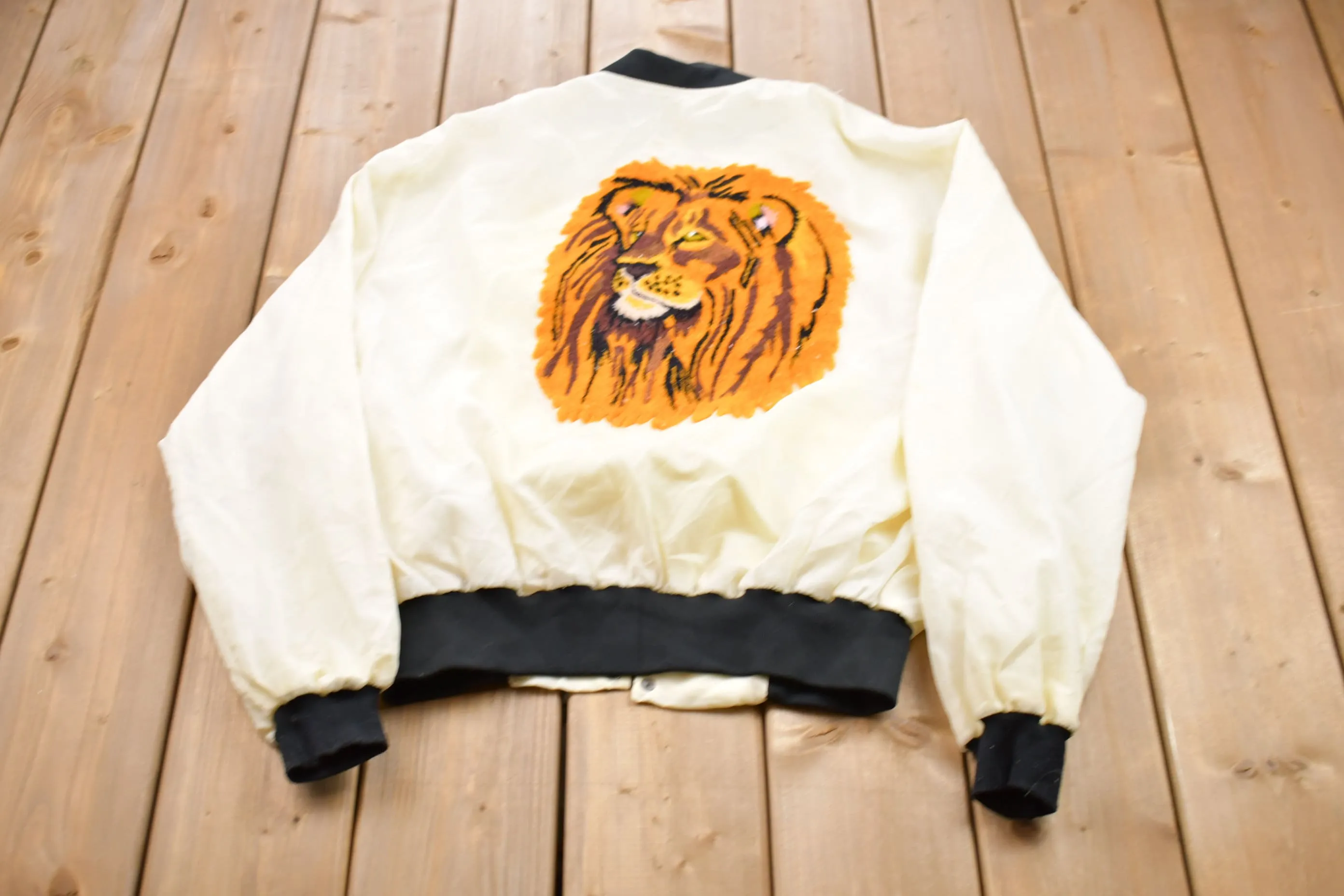 Vintage 1990s Lion Bomber Jacket