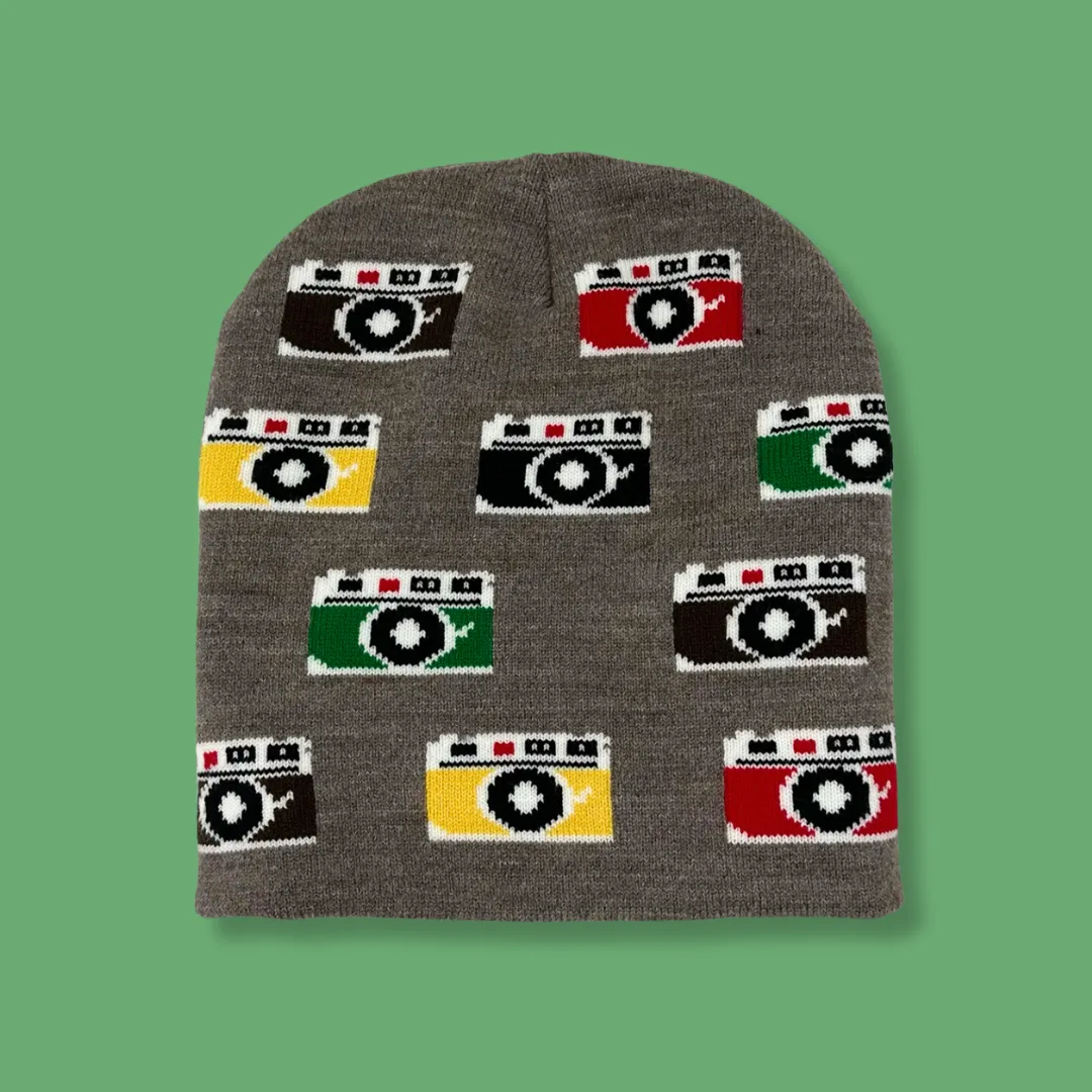 Vintage Camera Beanie