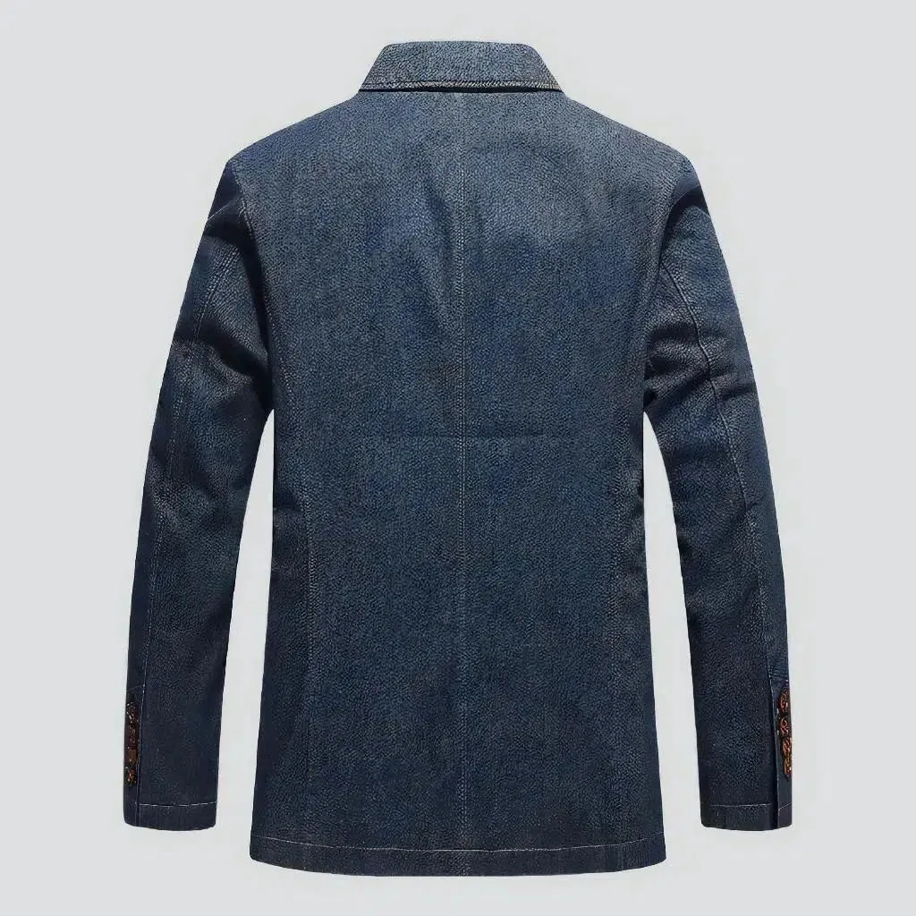 Vintage slim men's jeans blazer