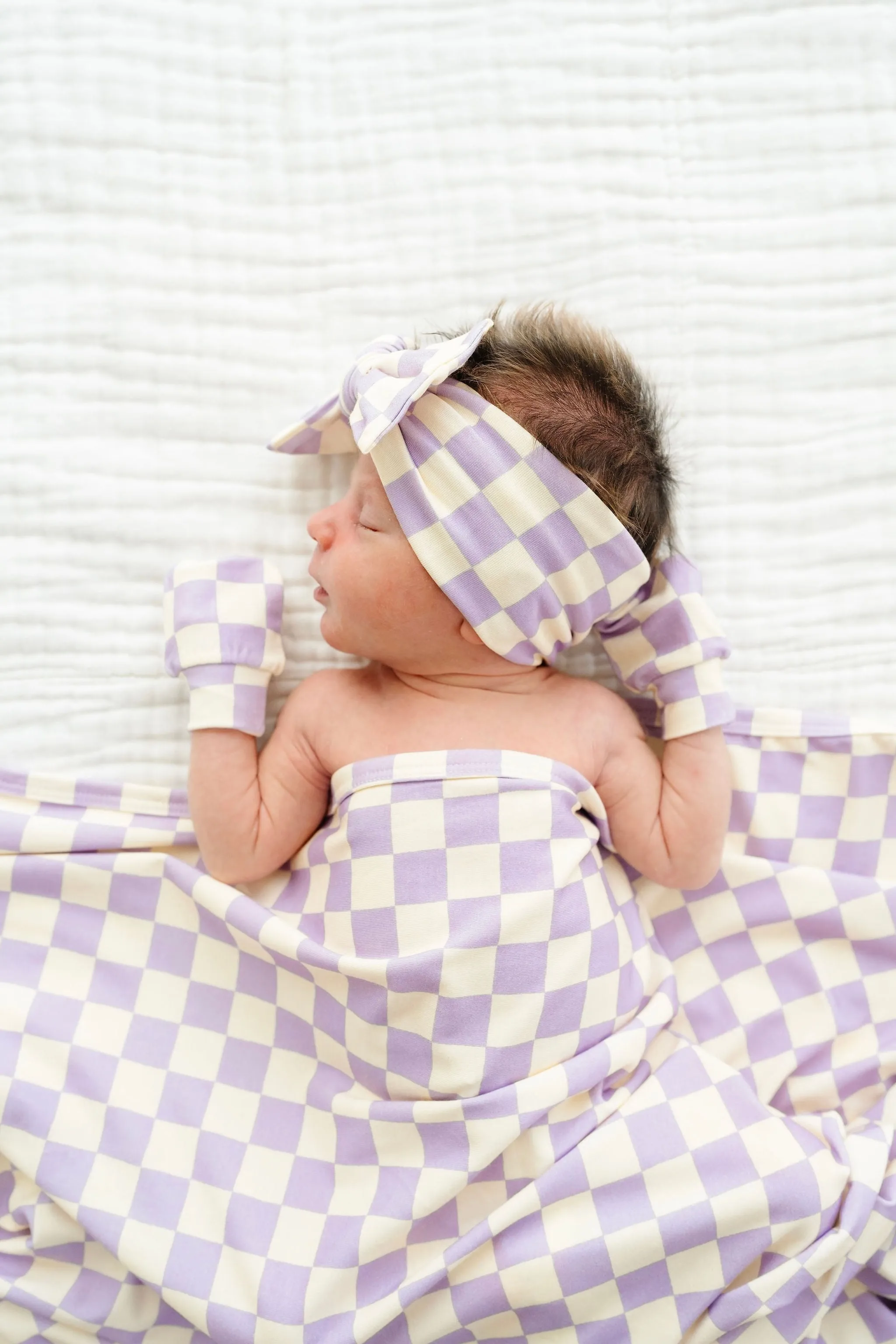 Violet Newborn Headband Bundle (Gown)