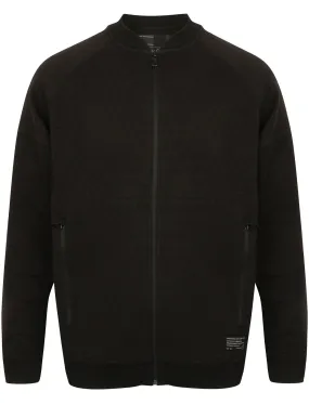 Woden Diamond Quilted Cotton Baseball Jacket in Black - Dissident