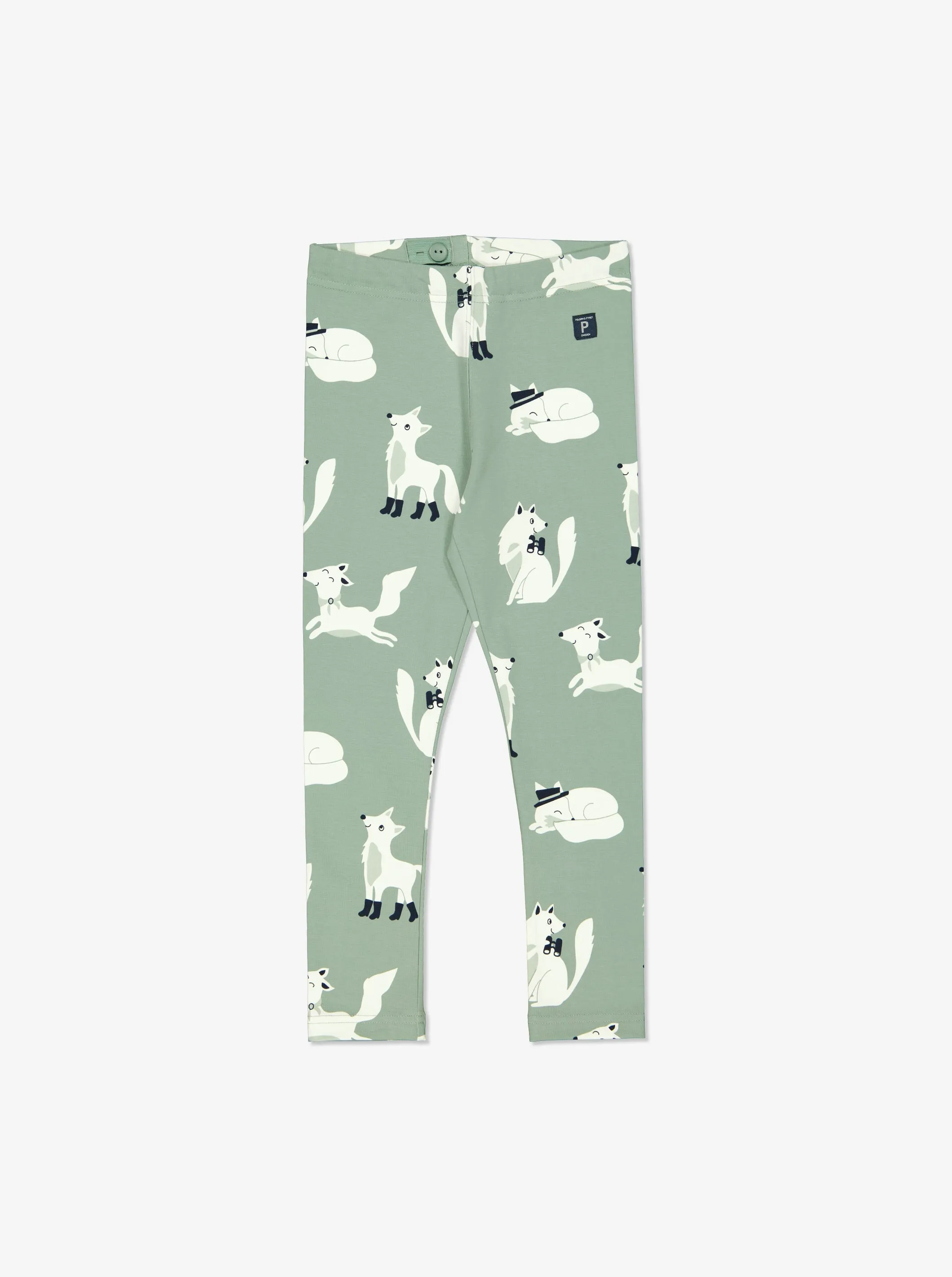 Wolf Print Kids Leggings