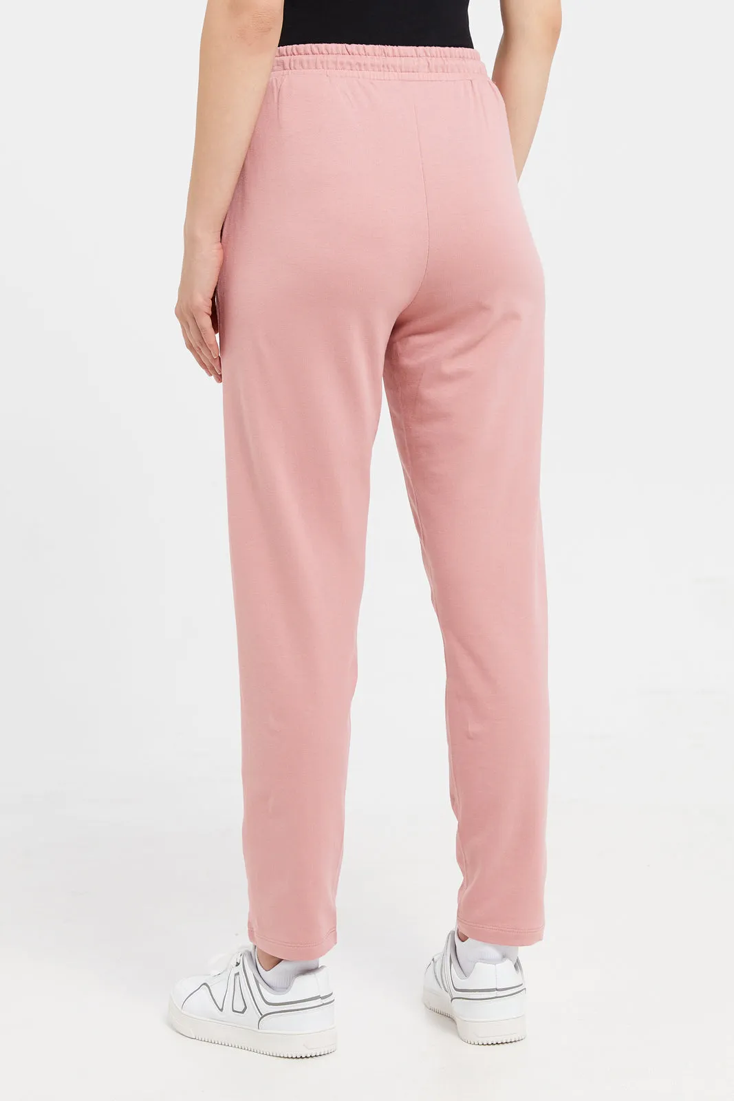 Women Pink Printed Joggers