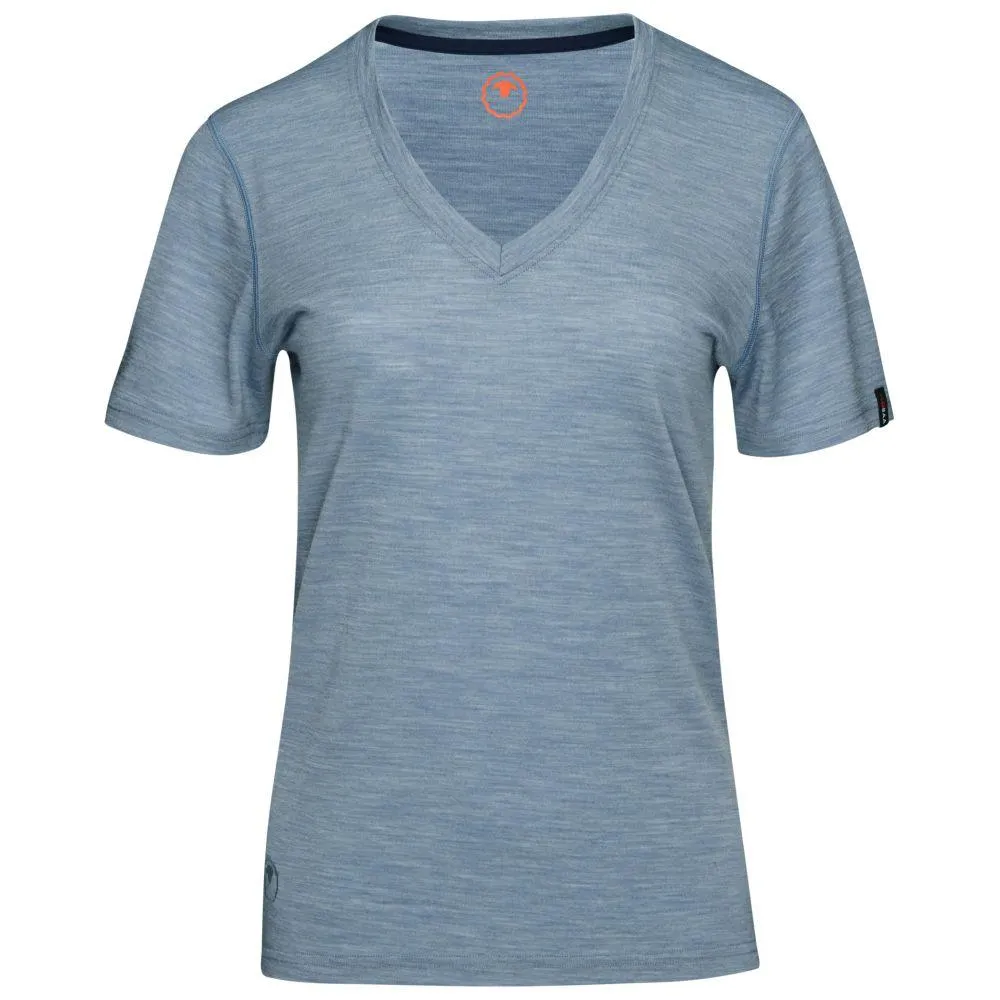 Womens Merino 150 V-Neck Tee (Sky)