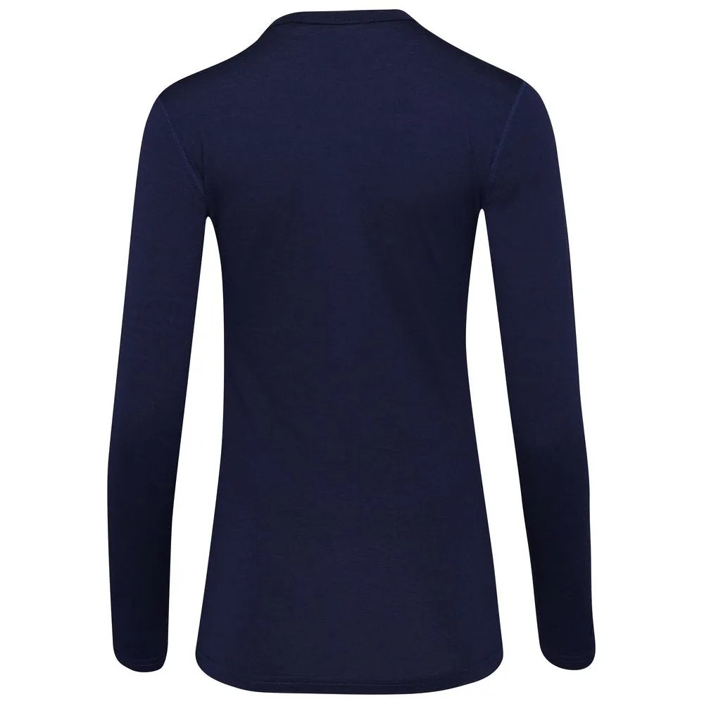 Womens Merino 180 Long Sleeve Crew (Navy)