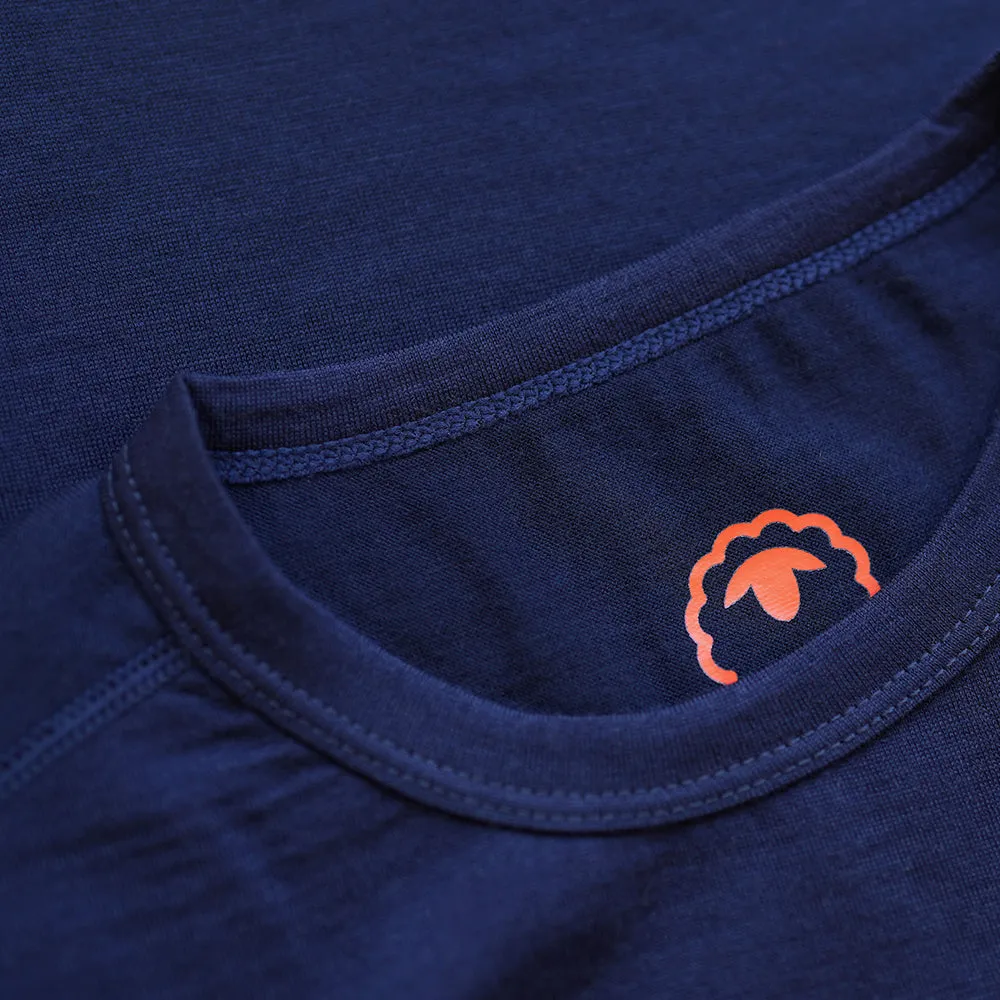 Womens Merino 180 Long Sleeve Crew (Navy)