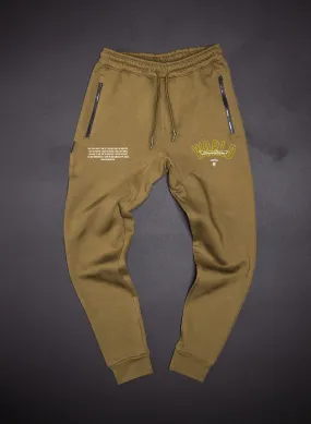 WORLD DOMINATION FITTED JOGGER - OLIVE