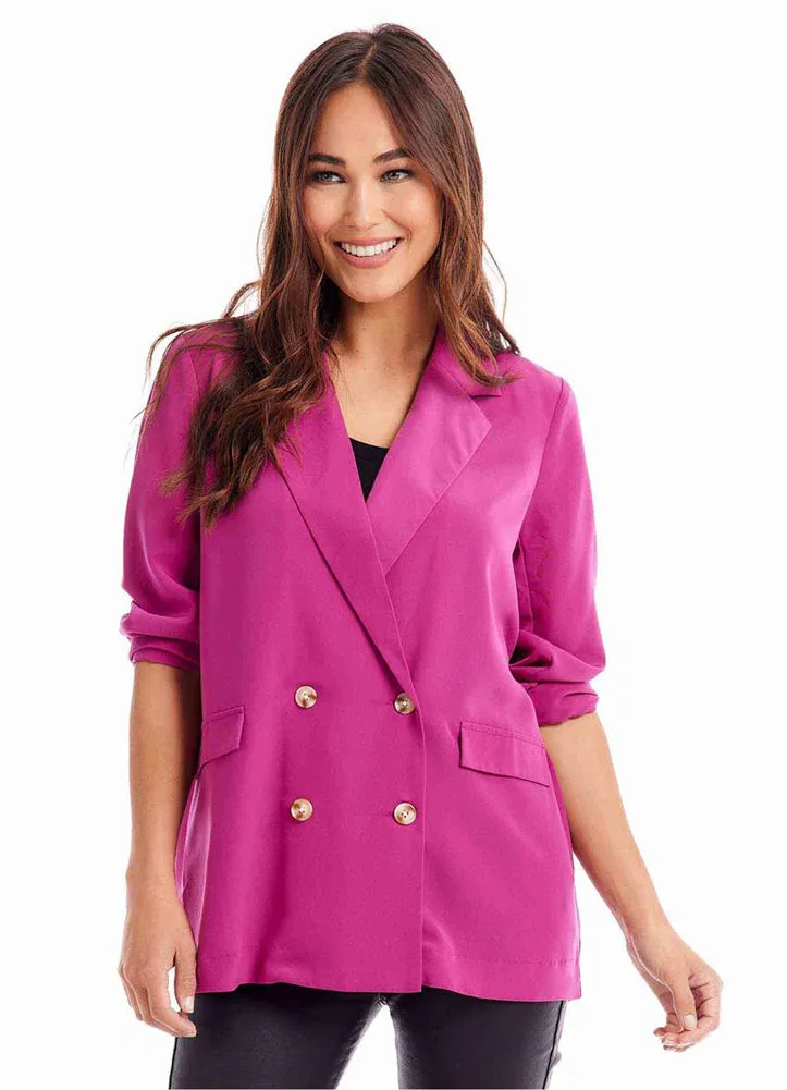 Wynn Blazer in Raspberry by Mud Pie