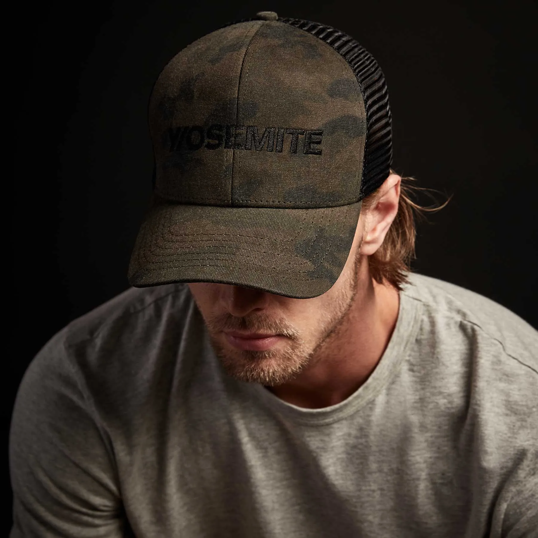 Y/OSEMITE Camo Trucker Hat - Terrain Camo