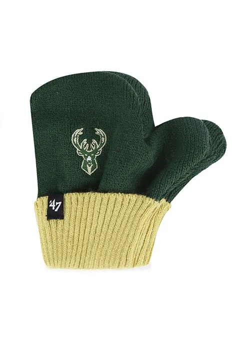 Youth '47 Brand Milwaukee Bucks Knit Hat & Gloves Set