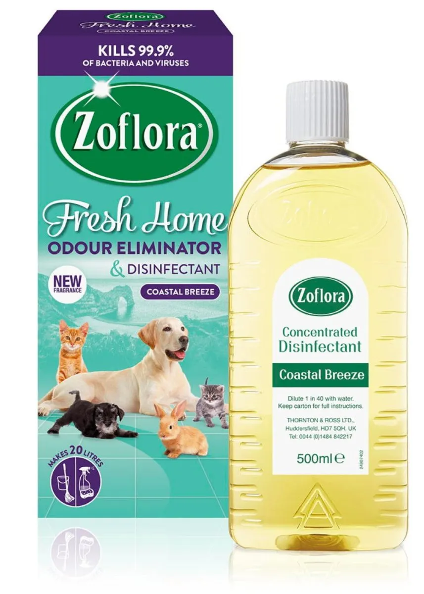 ZOFLORA FRESH HOME ODOUR ELIMINATOR AND DISINFECTANT- COASTAL BREEZE 500ML